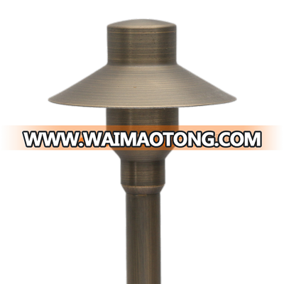 IP44 path light by solid brass led garden pole light